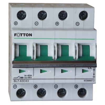 Bezpiecznik - wyłącznik nad prądowy FOTTON SL7 4P 63A 800V DC